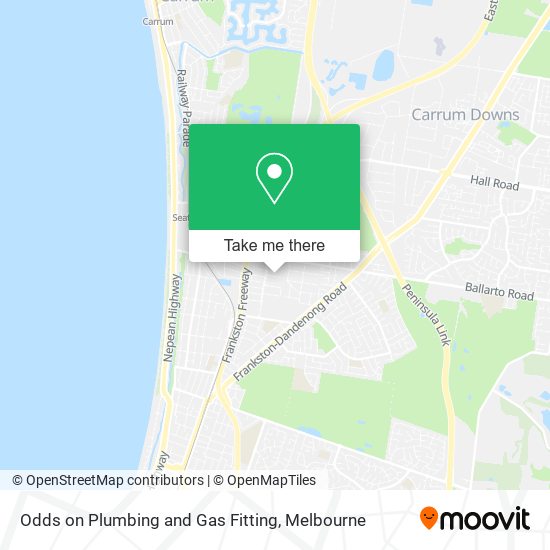 Odds on Plumbing and Gas Fitting map