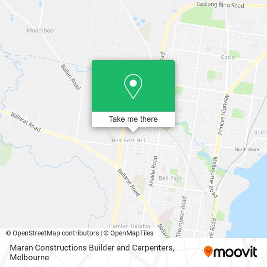 Maran Constructions Builder and Carpenters map