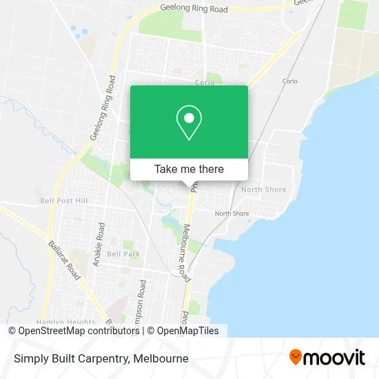Mapa Simply Built Carpentry