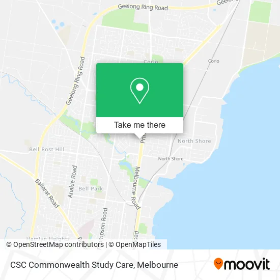 CSC Commonwealth Study Care map
