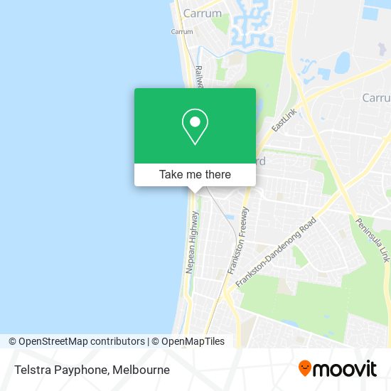 Telstra Payphone map