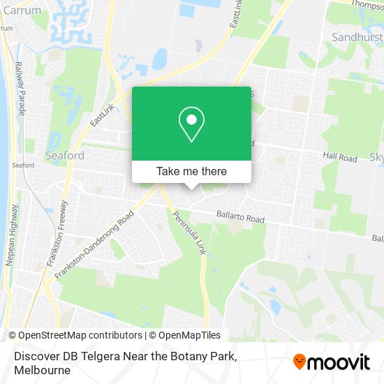 Discover DB Telgera Near the Botany Park map