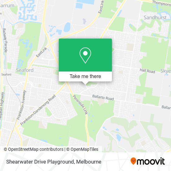 Mapa Shearwater Drive Playground