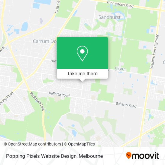 Popping Pixels Website Design map