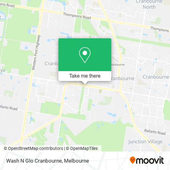 Mapa Wash N Glo Cranbourne