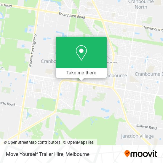 Mapa Move Yourself Trailer Hire