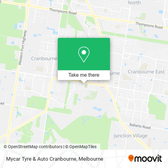 Mapa Mycar Tyre & Auto Cranbourne