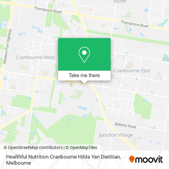 Healthful Nutrition Cranbourne Hilda Yan Dietitian map