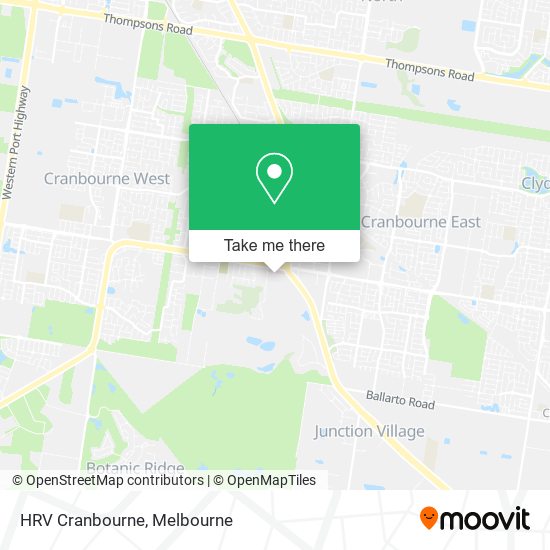 HRV Cranbourne map