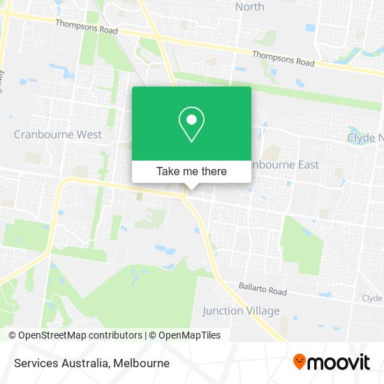 Services Australia map