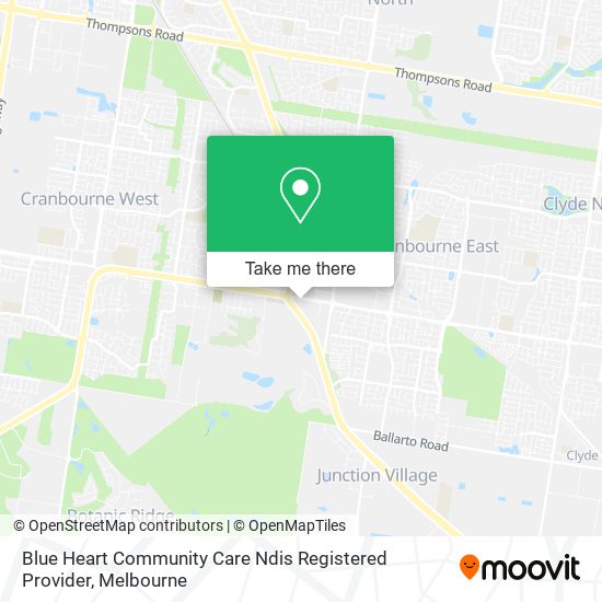 Blue Heart Community Care Ndis Registered Provider map