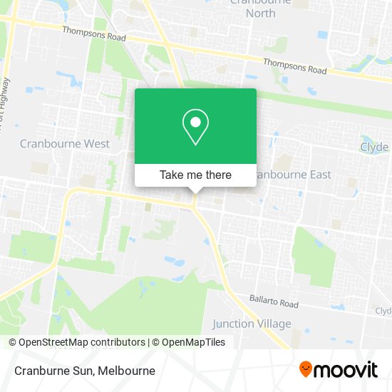 Cranburne Sun map