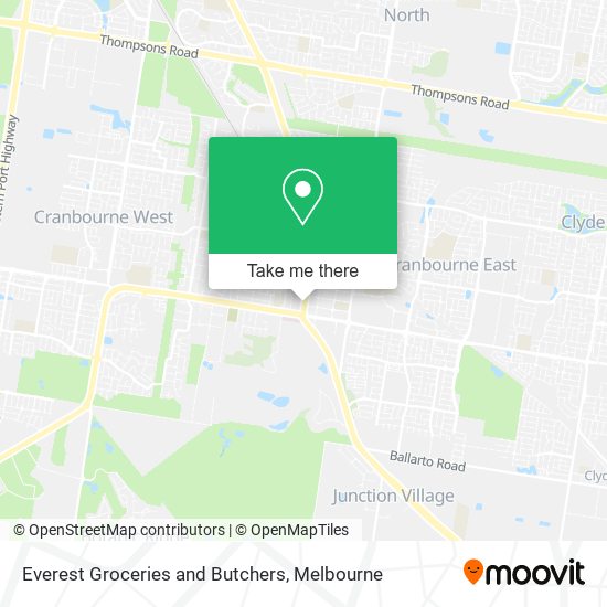 Everest Groceries and Butchers map