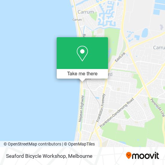 Seaford Bicycle Workshop map