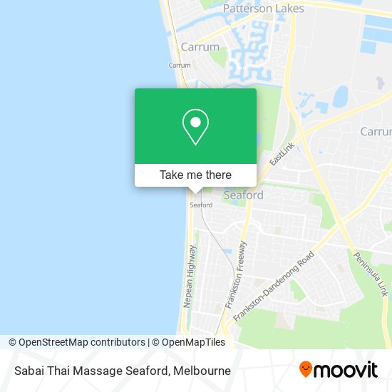 Sabai Thai Massage Seaford map