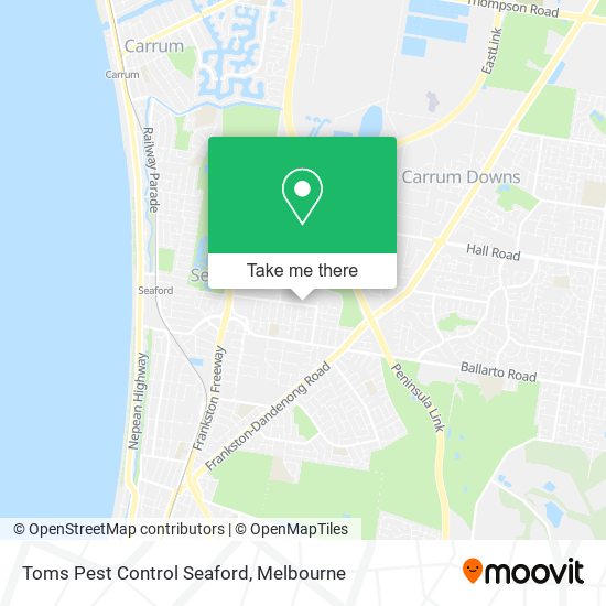 Toms Pest Control Seaford map