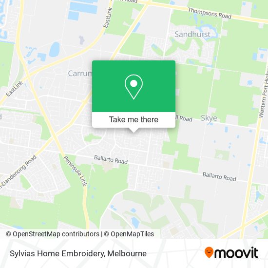 Sylvias Home Embroidery map