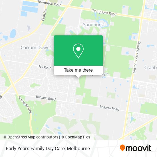 Early Years Family Day Care map