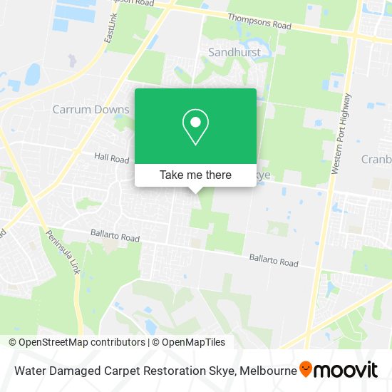 Water Damaged Carpet Restoration Skye map