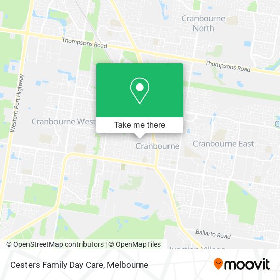 Cesters Family Day Care map