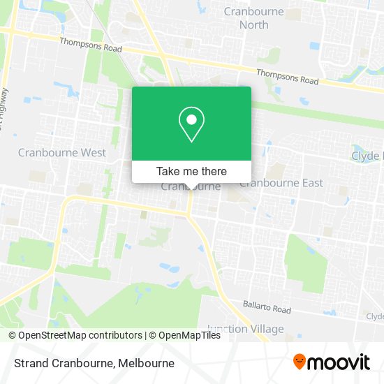 Strand Cranbourne map