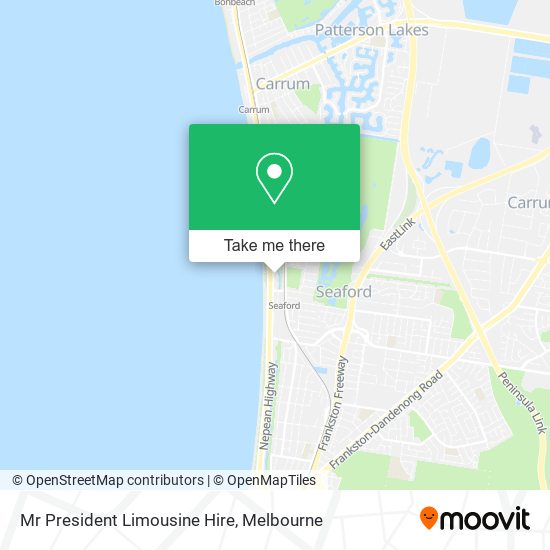 Mr President Limousine Hire map