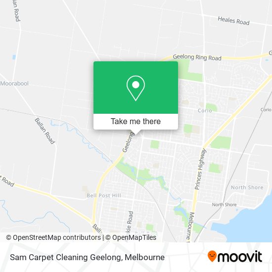 Sam Carpet Cleaning Geelong map