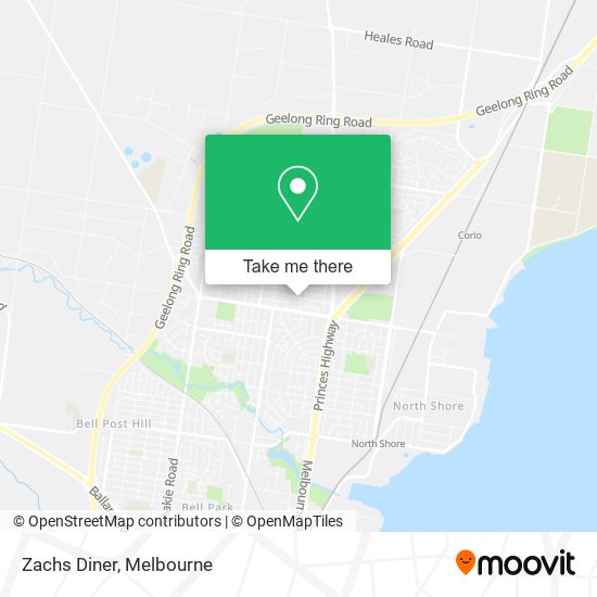 Zachs Diner map