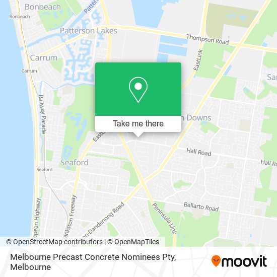 Melbourne Precast Concrete Nominees Pty map