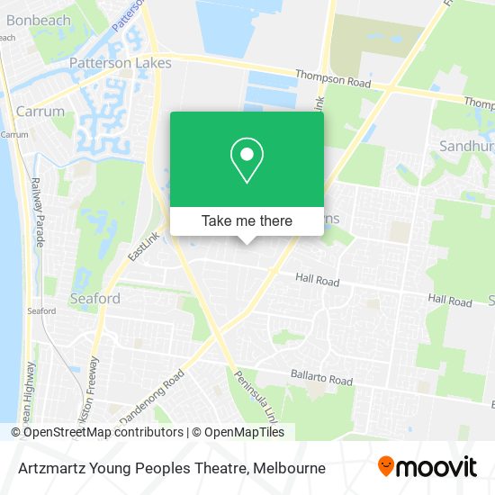 Artzmartz Young Peoples Theatre map