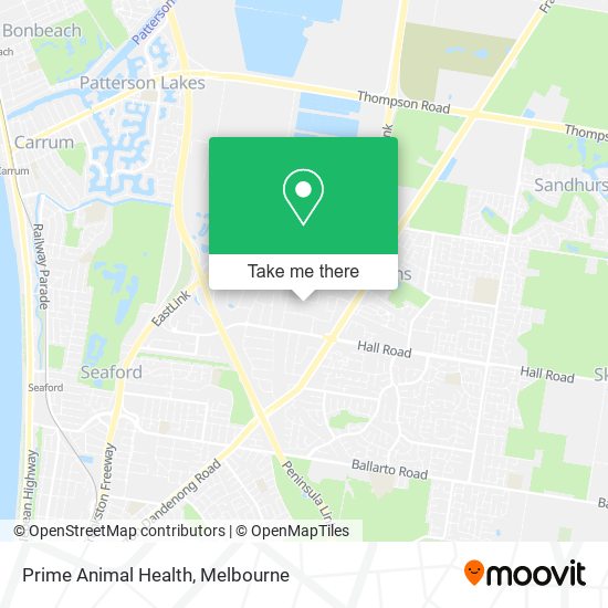 Prime Animal Health map