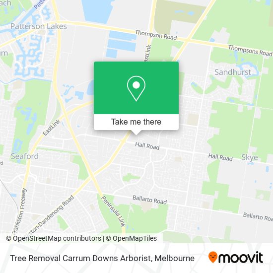 Mapa Tree Removal Carrum Downs Arborist