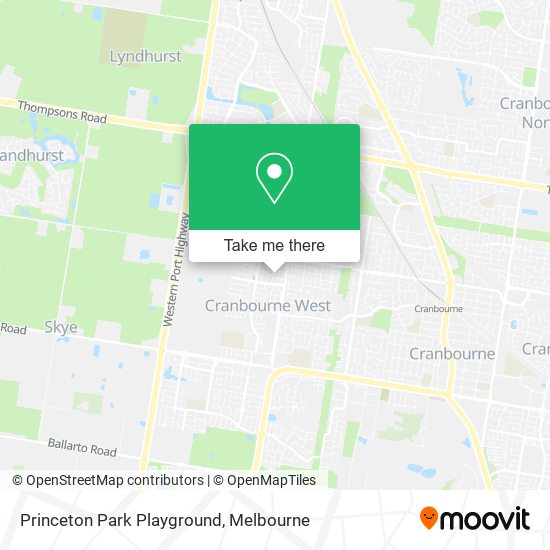 Princeton Park Playground map