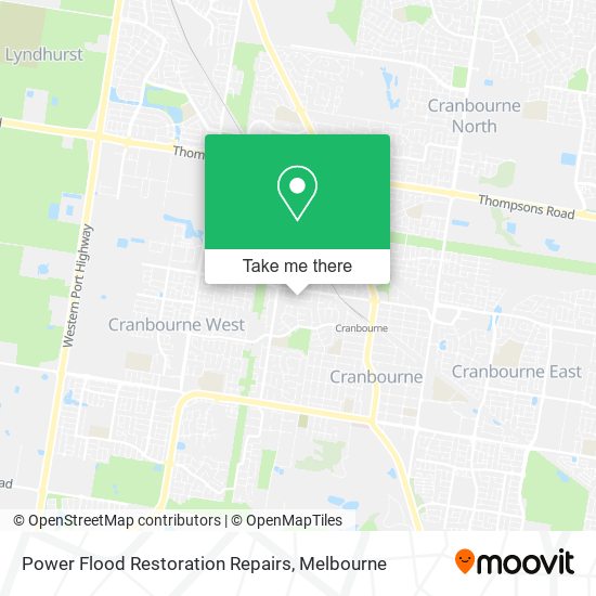 Power Flood Restoration Repairs map