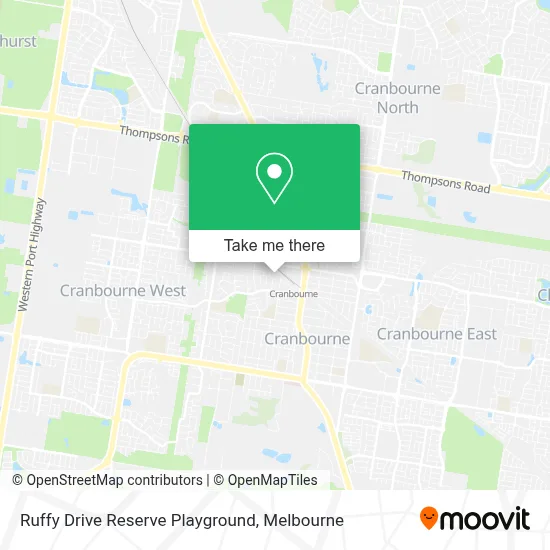 Ruffy Drive Reserve Playground map