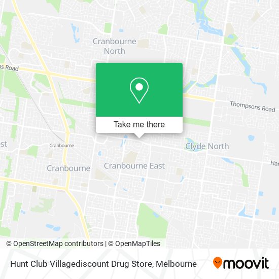 Hunt Club Villagediscount Drug Store map