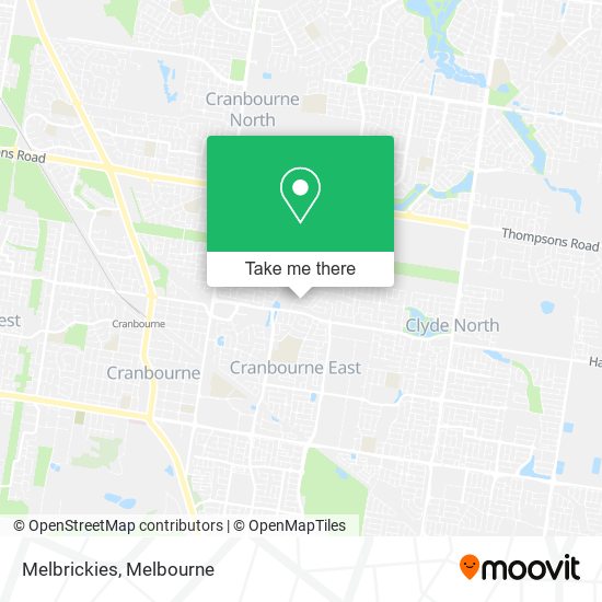 Melbrickies map
