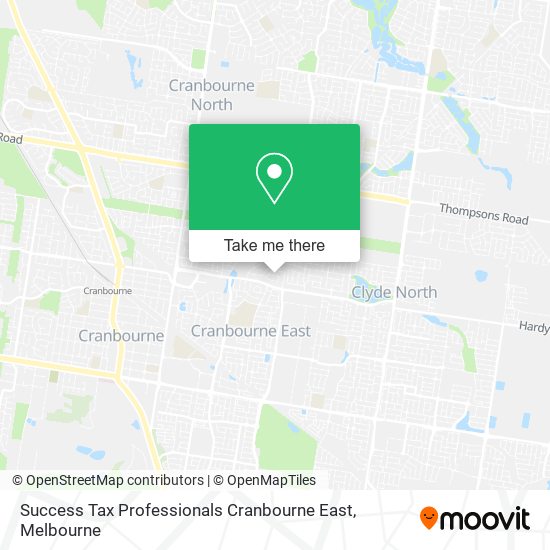 Success Tax Professionals Cranbourne East map
