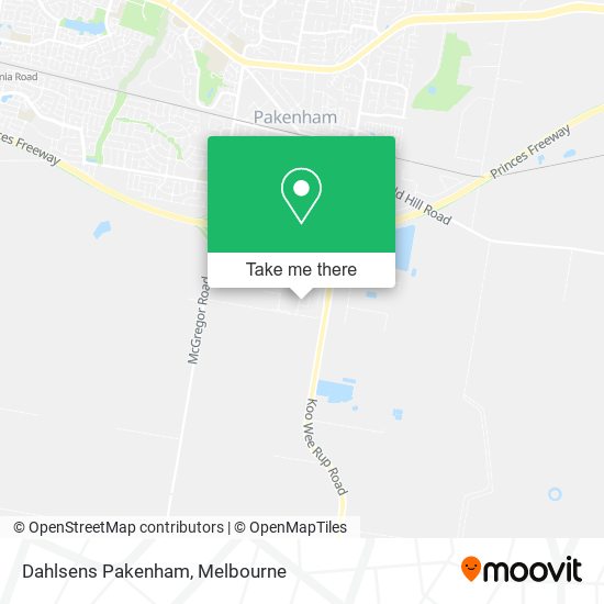 Dahlsens Pakenham map
