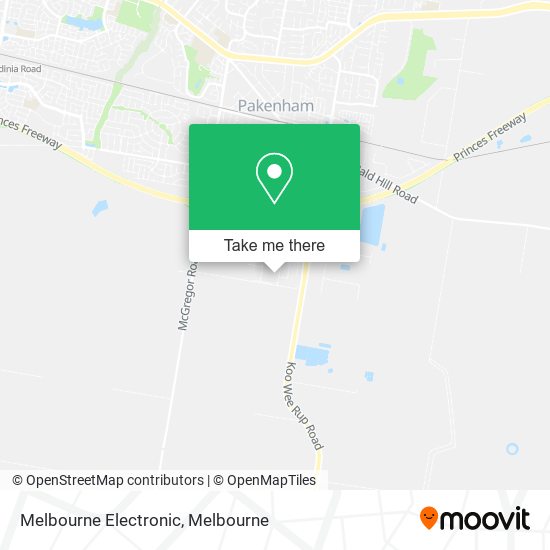 Melbourne Electronic map