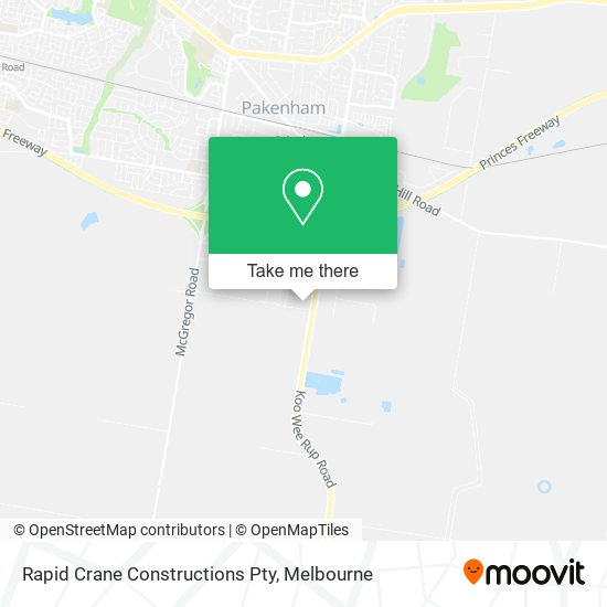 Rapid Crane Constructions Pty map
