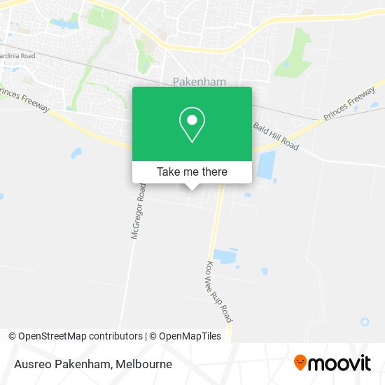 Ausreo Pakenham map