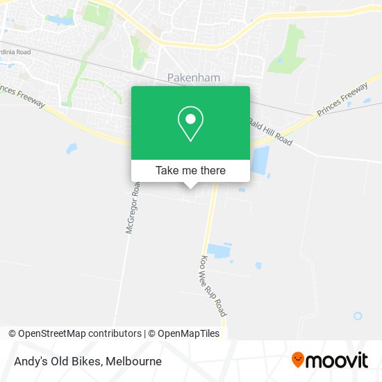 Andy's Old Bikes map