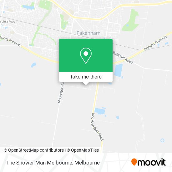 The Shower Man Melbourne map