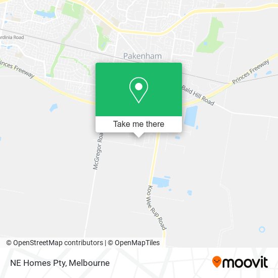 NE Homes Pty map