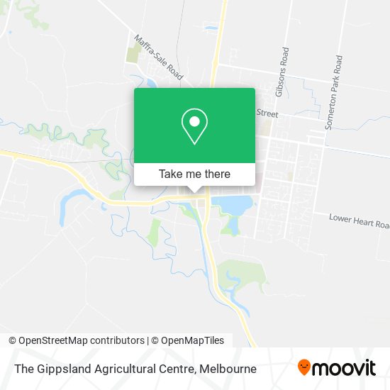 The Gippsland Agricultural Centre map