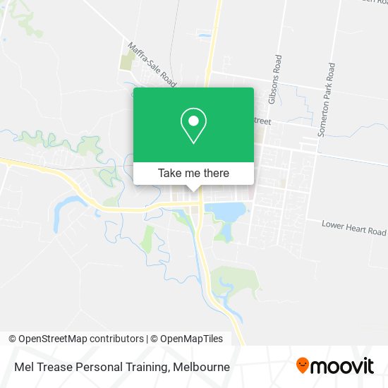 Mel Trease Personal Training map