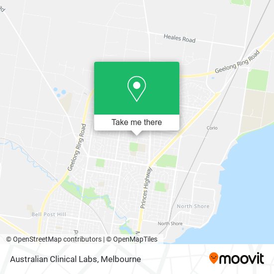 Australian Clinical Labs map