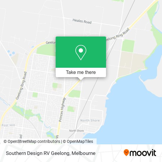 Southern Design RV Geelong map