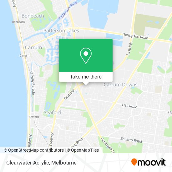 Clearwater Acrylic map